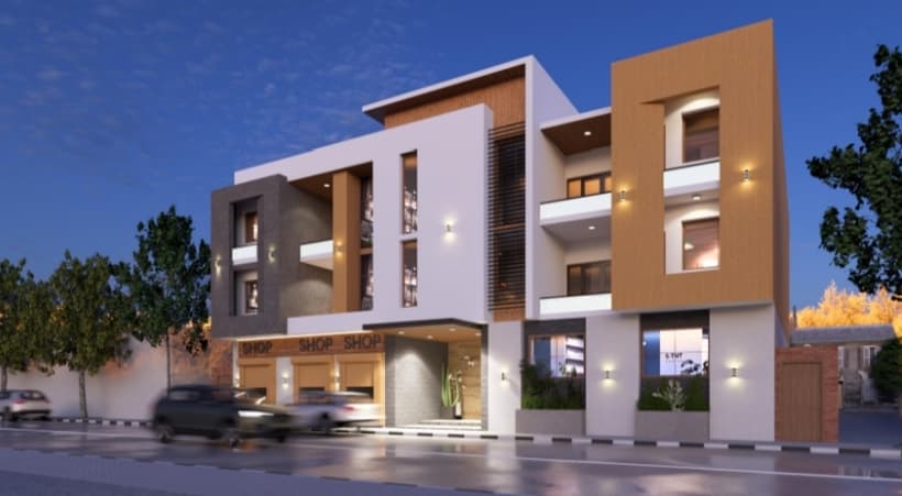 تصميم كامل لعمارة سكنية في ديم مدينة بورتسودان - image 3