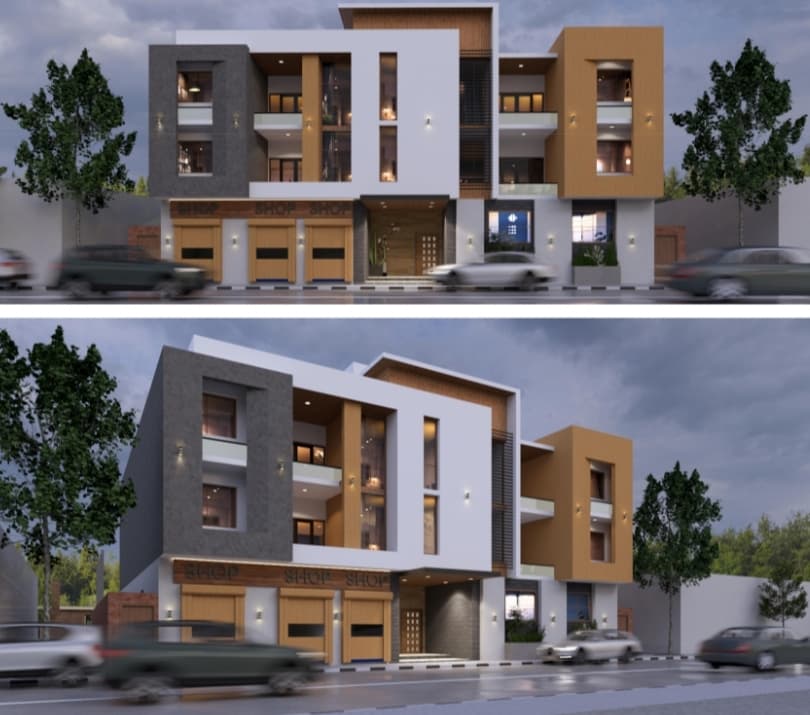 تصميم كامل لعمارة سكنية في ديم مدينة بورتسودان - image 4